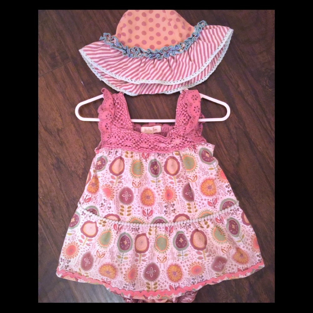 Matilda Jane bubble dress with matching hat